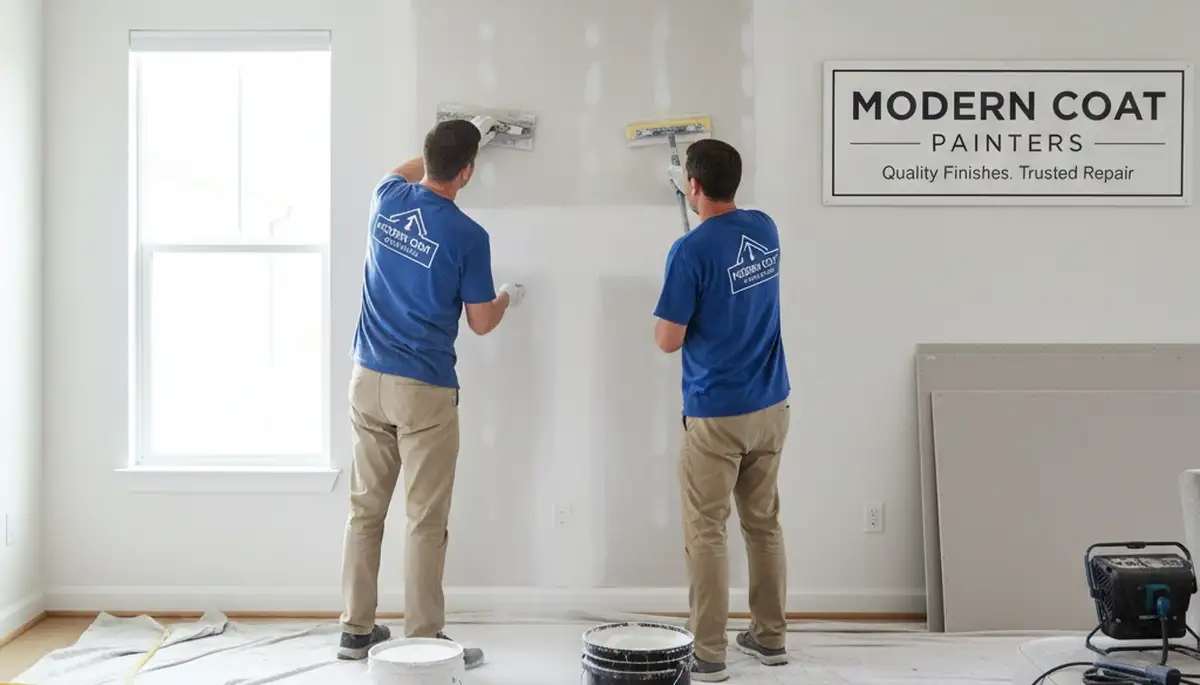 Professional drywall repair and wall restoration in Chicago, IL home by expert painters
