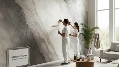 Professional faux painting and decorative wall finishes by expert painters in Chicago, IL