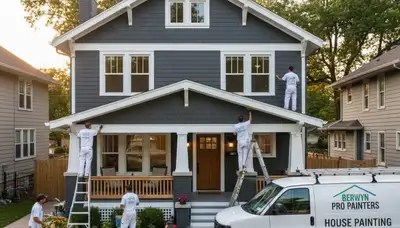 Professional house painters in Chicago IL providing expert residential exterior painting services