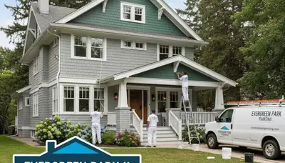 Professional house painters in Chicago IL providing residential exterior painting services