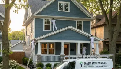 Chicago, IL house painting service by Painters Chicago IL for residential interior and exterior painting