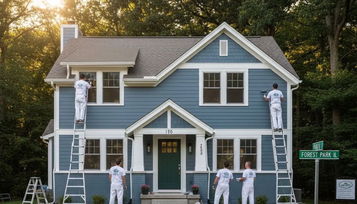 Chicago, IL house painting services by Painters Chicago IL for residential exterior and interior projects
