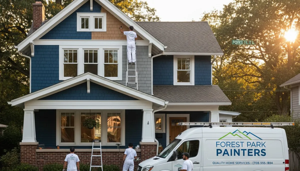 Chicago, IL house painters providing professional interior and exterior painting services