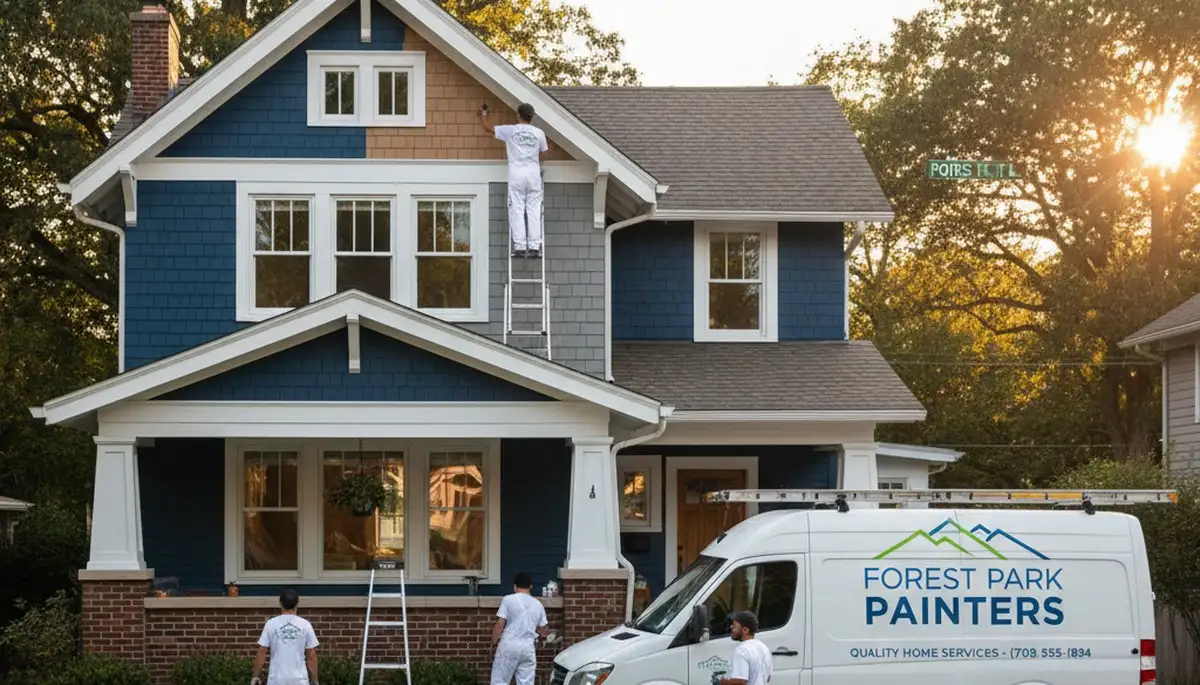 Chicago, IL house painters providing professional interior and exterior painting services