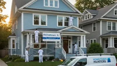 Professional house painters in Chicago IL providing expert residential exterior painting services