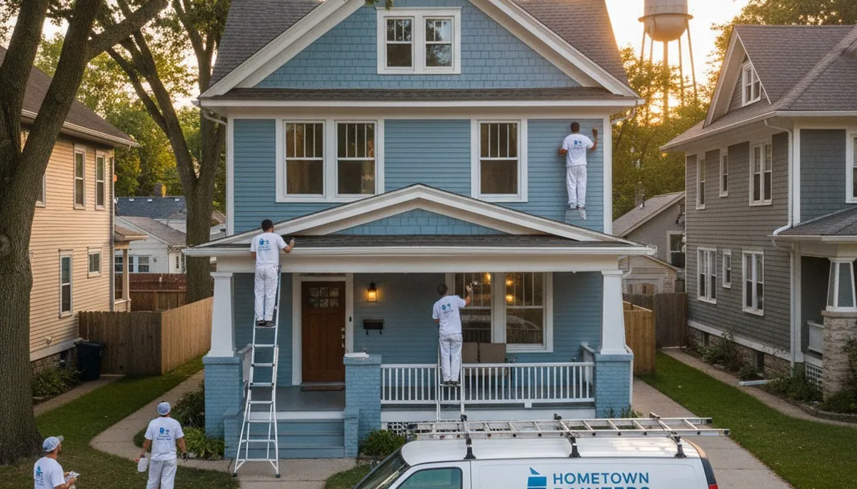 Professional house painters in Chicago IL providing expert residential exterior painting services
