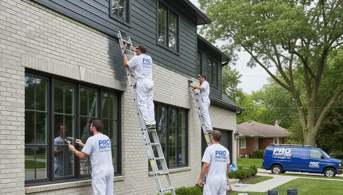 Professional house painters in Chicago IL providing expert residential exterior painting services