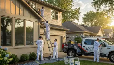 Chicago, IL house painters providing professional interior and exterior painting services