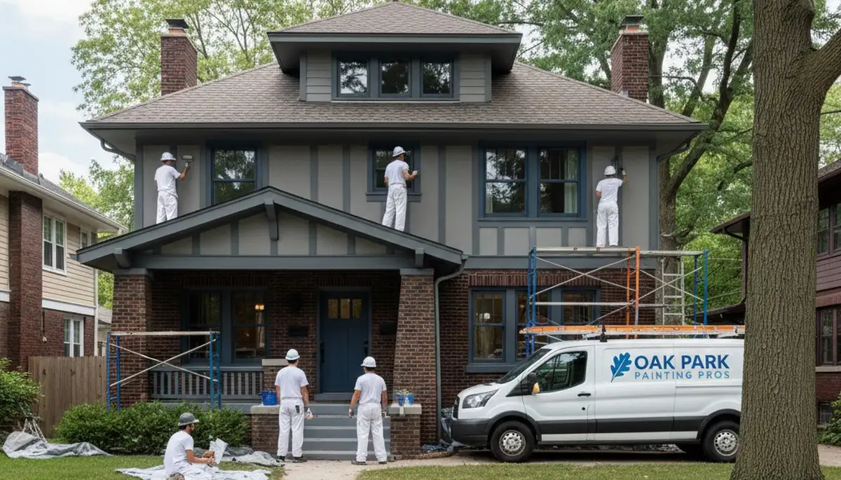 Chicago, IL house painters providing professional interior and exterior painting services