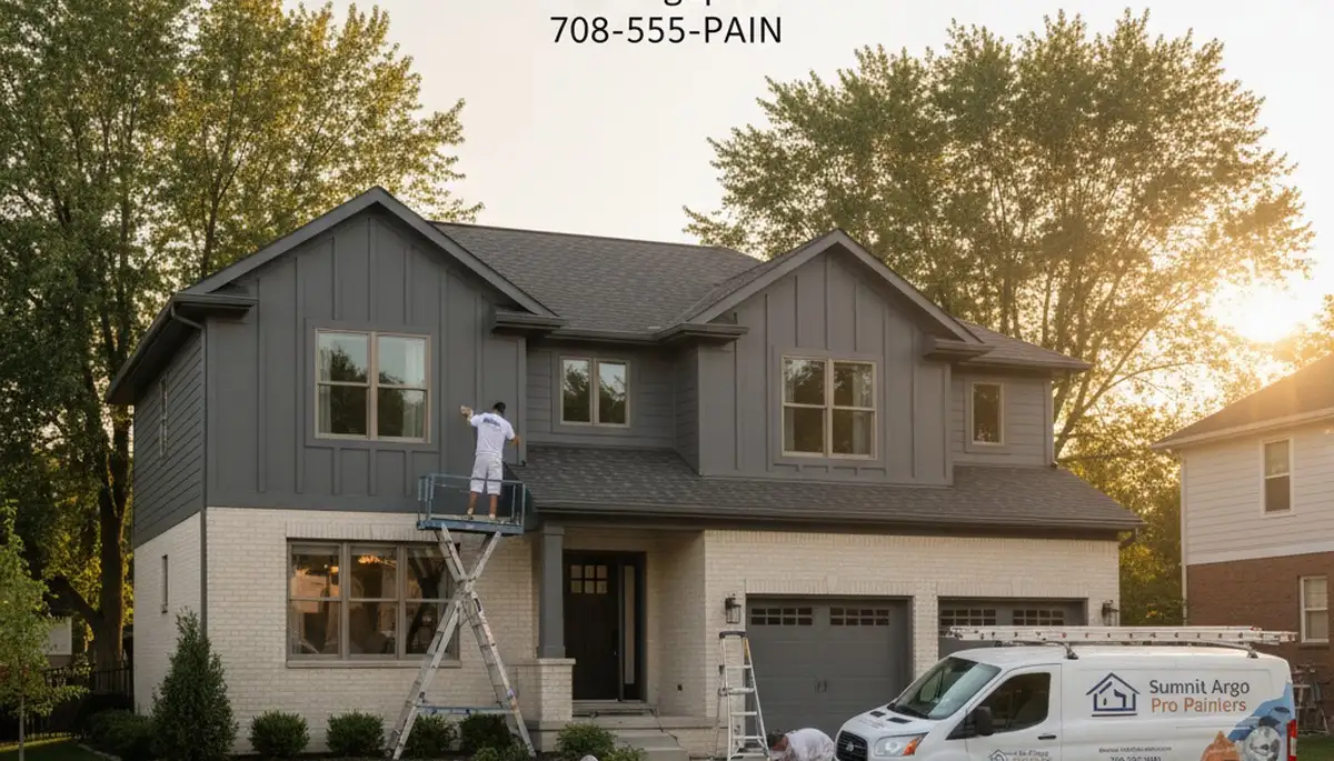 Professional house painters in Chicago IL providing expert residential exterior painting services